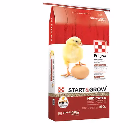 Purina Start & Grow Starter/Grower Medicated Feed Crumbles