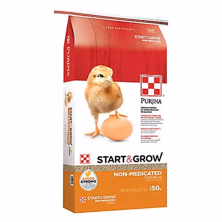 Purina Start & Grow Non-Medicated Feed Crumbles